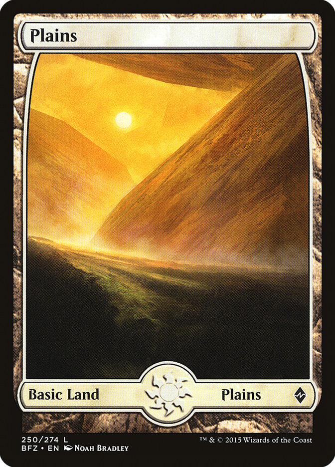 Magic | Plains (250) (Full Art) [Battle for Zendikar] | The Nerd Merchant
