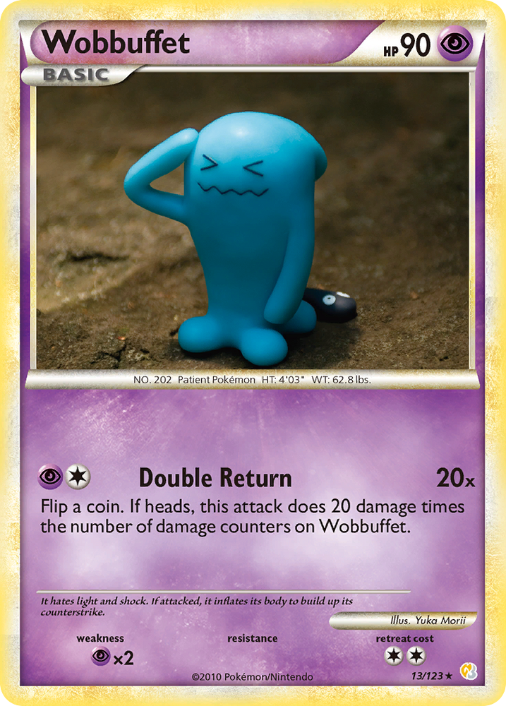 Pokemon | Wobbuffet (13/123) [HeartGold & SoulSilver: Base Set] | The Nerd Merchant