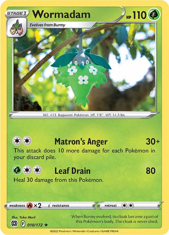 Pokemon | Wormadam (010/172) [Sword & Shield: Brilliant Stars] | The Nerd Merchant