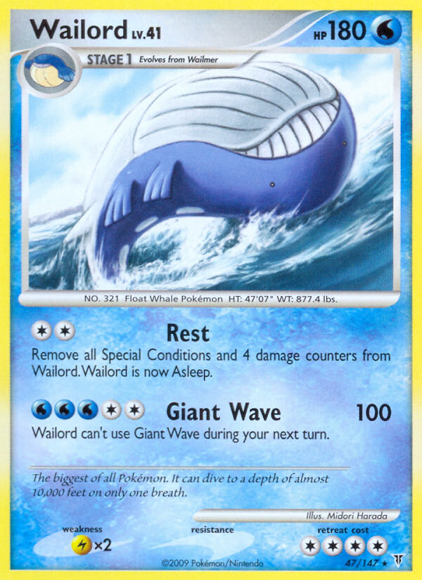 Pokemon | Wailord (47/147) [Platinum: Supreme Victors] | The Nerd Merchant