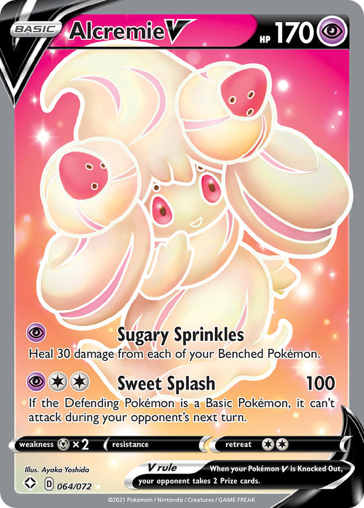 Pokemon | Alcremie V (064/072) [Sword & Shield: Shining Fates] | The Nerd Merchant