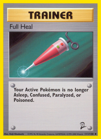 Pokemon | Full Heal (111/130) [Base Set 2] | The Nerd Merchant