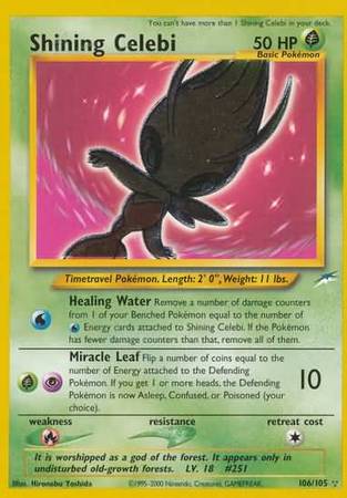 Pokemon | Shining Celebi (106/105) [Neo Destiny Unlimited] | The Nerd Merchant