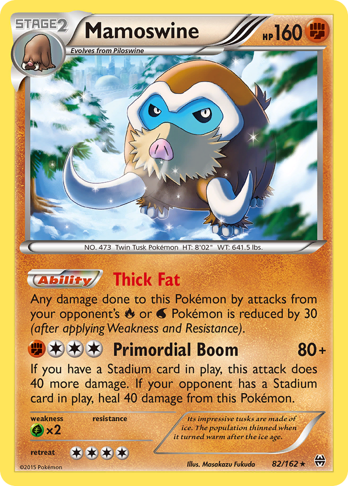 Pokemon | Mamoswine (82/162) [XY: BREAKthrough] | The Nerd Merchant