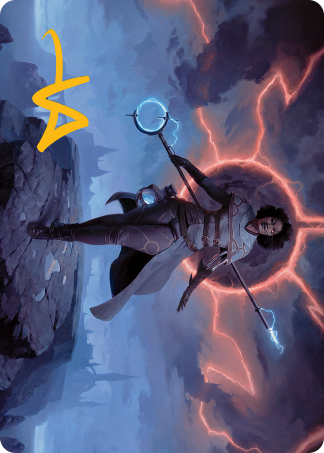 Magic | Rona, Herald of Invasion Art Card (Gold-Stamped Signature) [March of the Machine Art Series] | The Nerd Merchant