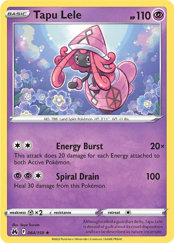 Pokemon | Tapu Lele (064/159) [Sword & Shield: Crown Zenith] | The Nerd Merchant