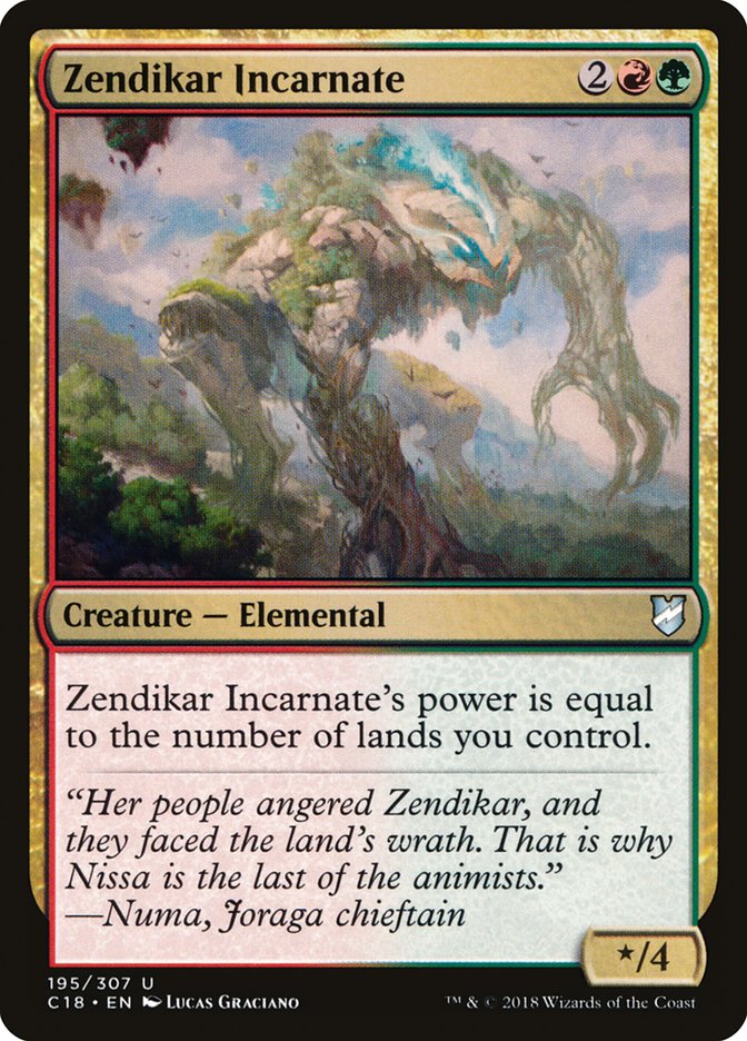 Magic | Zendikar Incarnate [Commander 2018] | The Nerd Merchant