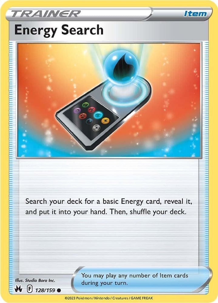 Pokemon | Energy Search (128/159) [Sword & Shield: Crown Zenith] | The Nerd Merchant