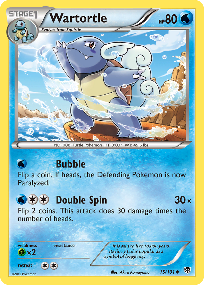 Pokemon | Wartortle (15/101) [Black & White: Plasma Blast] | The Nerd Merchant