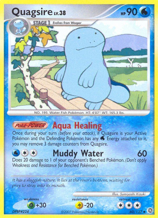 Pokemon | Quagsire (60/132) [Diamond & Pearl: Secret Wonders] | The Nerd Merchant