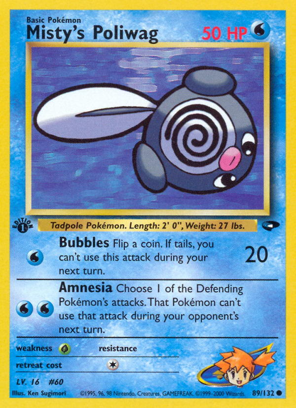 Pokemon | Misty's Poliwag (89/132) [Gym Challenge 1st Edition] | The Nerd Merchant