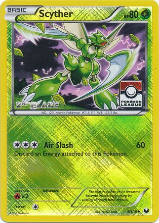 Pokemon | Scyther (4/108) (League Promo 2nd Place) [Black & White: Dark Explorers] | The Nerd Merchant