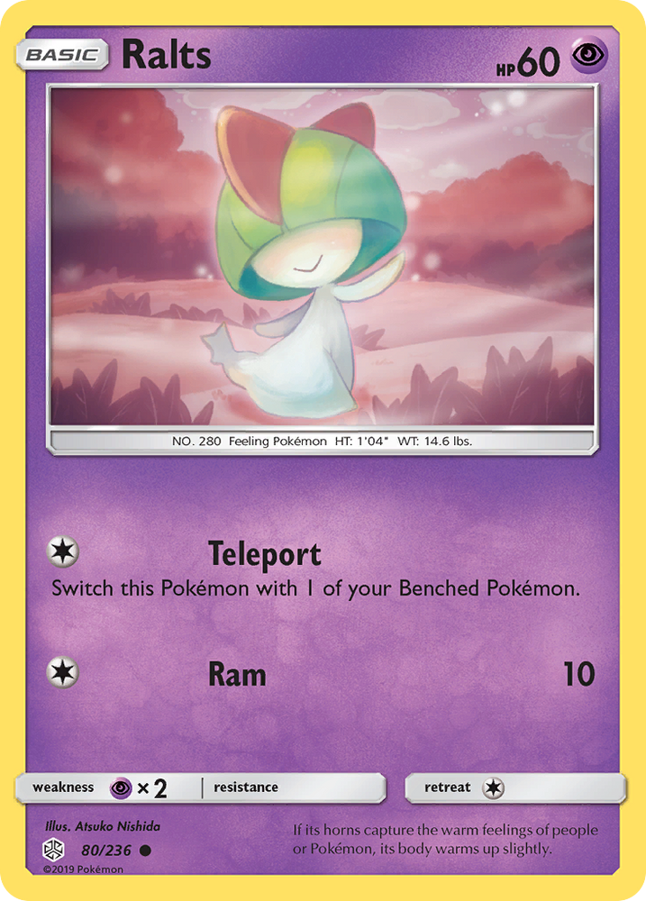 Pokemon| Ralts (80/236) [Sun & Moon: Cosmic Eclipse] | The Nerd Merchant
