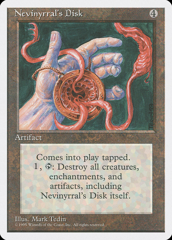 Magic | Nevinyrral's Disk [Fourth Edition] | The Nerd Merchant