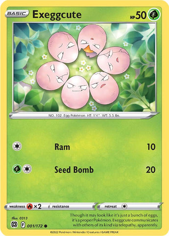 Pokemon | Exeggcute (001/172) [Sword & Shield: Brilliant Stars] | The Nerd Merchant