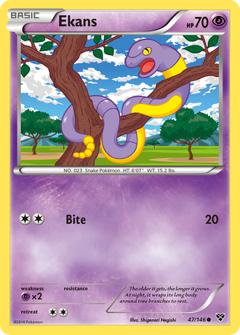 Pokemon | Ekans (47/146) [XY: Base Set] | The Nerd Merchant