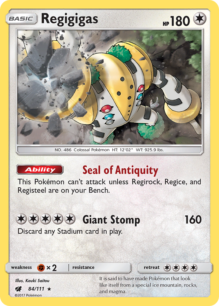 Pokemon | Regigigas (84/111) [Sun & Moon: Crimson Invasion] | The Nerd Merchant