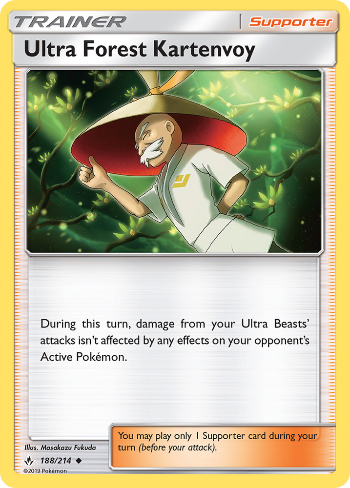 Pokemon | Ultra Forest Kartenvoy (188/214) [Sun & Moon: Unbroken Bonds] | The Nerd Merchant