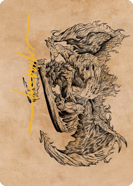 Magic | Miirym, Sentinel Wyrm Art Card (Gold-Stamped Signature) [Commander Legends: Battle for Baldur's Gate Art Series] | The Nerd Merchant