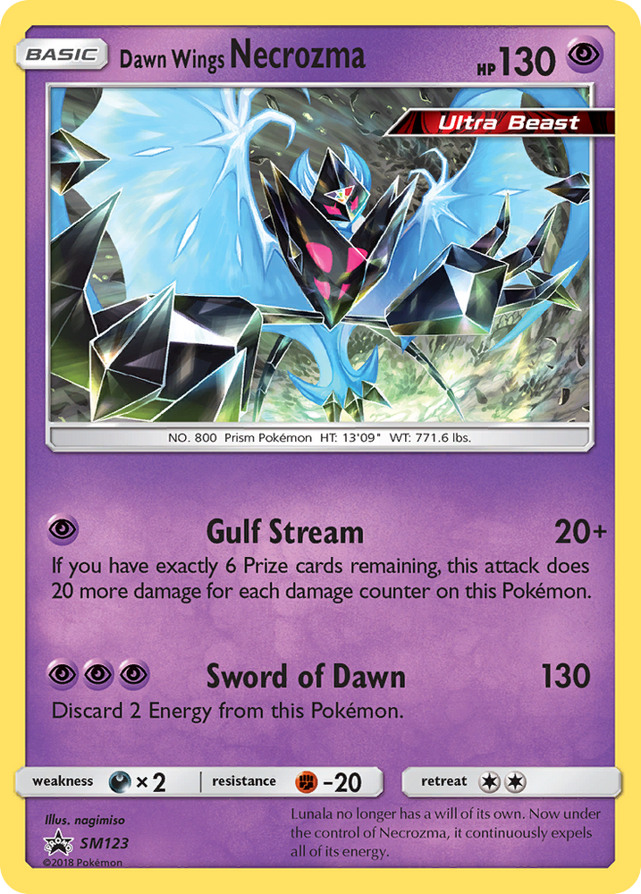 Pokemon | Dawn Wings Necrozma (SM123) [Sun & Moon: Black Star Promos] | The Nerd Merchant