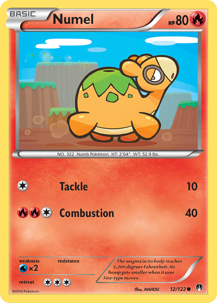 Pokemon | Numel (12/122) [XY: BREAKpoint] | The Nerd Merchant