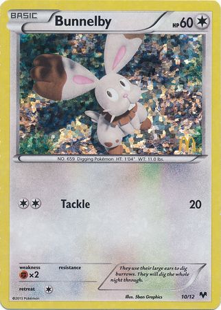 Pokemon | Bunnelby (10/12) [McDonald's Promos: 2014 Collection] | The Nerd Merchant