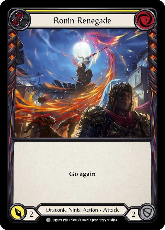 Flesh and Blood TCG | Ronin Renegade (Yellow) [UPR079] (Uprising)  Rainbow Foil | The Nerd Merchant