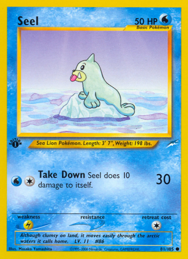 Pokemon | Seel (81/105) [Neo Destiny 1st Edition] | The Nerd Merchant