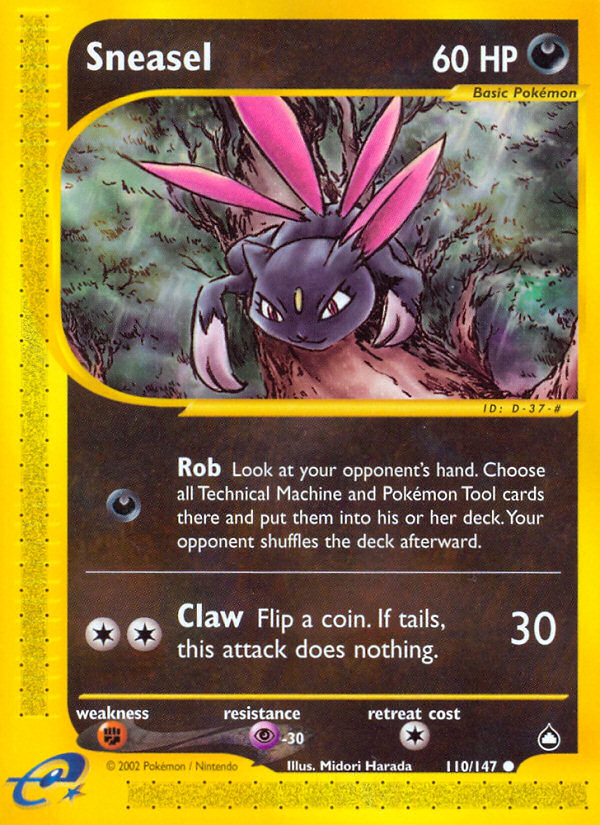 Pokemon | Sneasel (110/147) [Aquapolis] | The Nerd Merchant