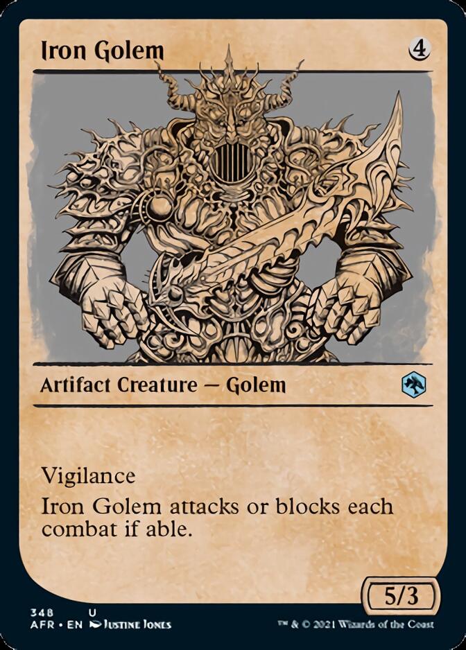 Magic | Iron Golem (Showcase) [Dungeons & Dragons: Adventures in the Forgotten Realms] | The Nerd Merchant