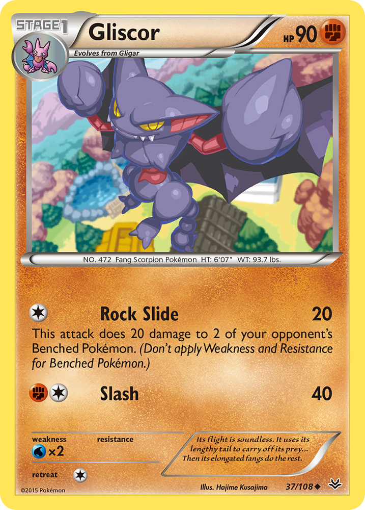 Pokemon | Gliscor (37/108) [XY: Roaring Skies] | The Nerd Merchant