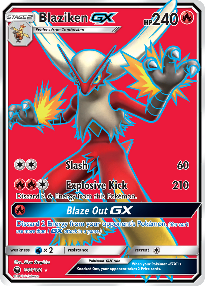 Pokemon | Blaziken GX (153/168) [Sun & Moon: Celestial Storm] | The Nerd Merchant