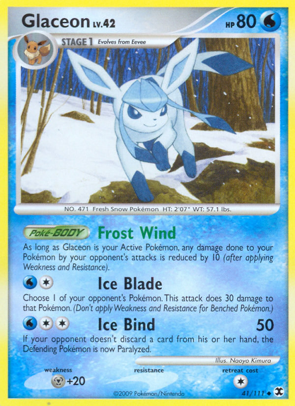 Pokemon | Glaceon (41/111) [Platinum: Rising Rivals] | The Nerd Merchant