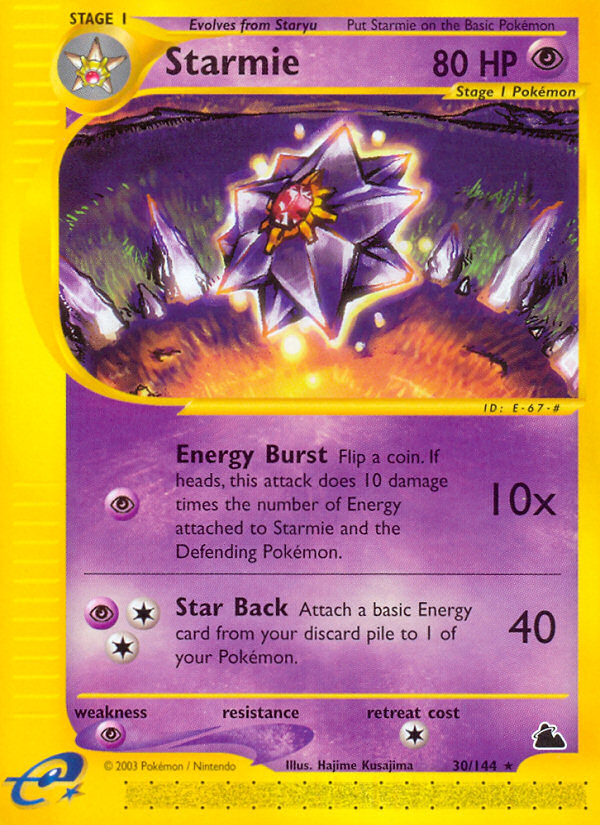Pokemon | Starmie (30/144) [Skyridge] | The Nerd Merchant