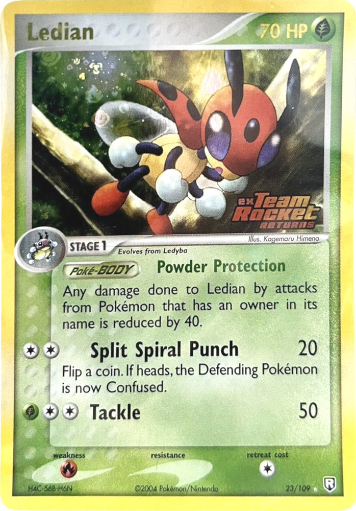 Pokemon | Ledian (23/109) (Stamped) [EX: Team Rocket Returns] | The Nerd Merchant