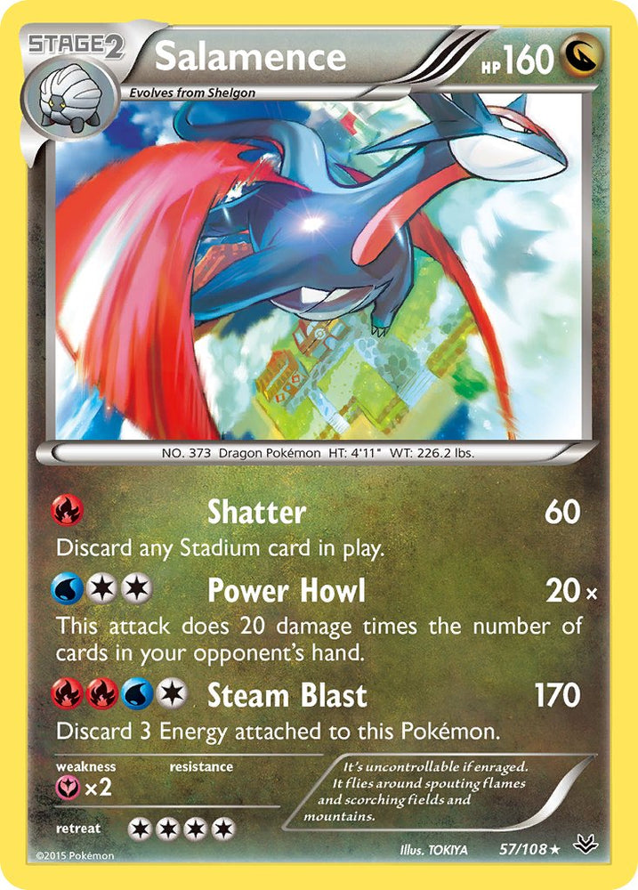 Pokemon | Salamence (57/108) (Theme Deck Exclusive) [XY: Roaring Skies] | The Nerd Merchant
