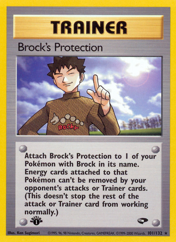 Pokemon | Brock's Protection (101/132) [Gym Challenge 1st Edition] | The Nerd Merchant