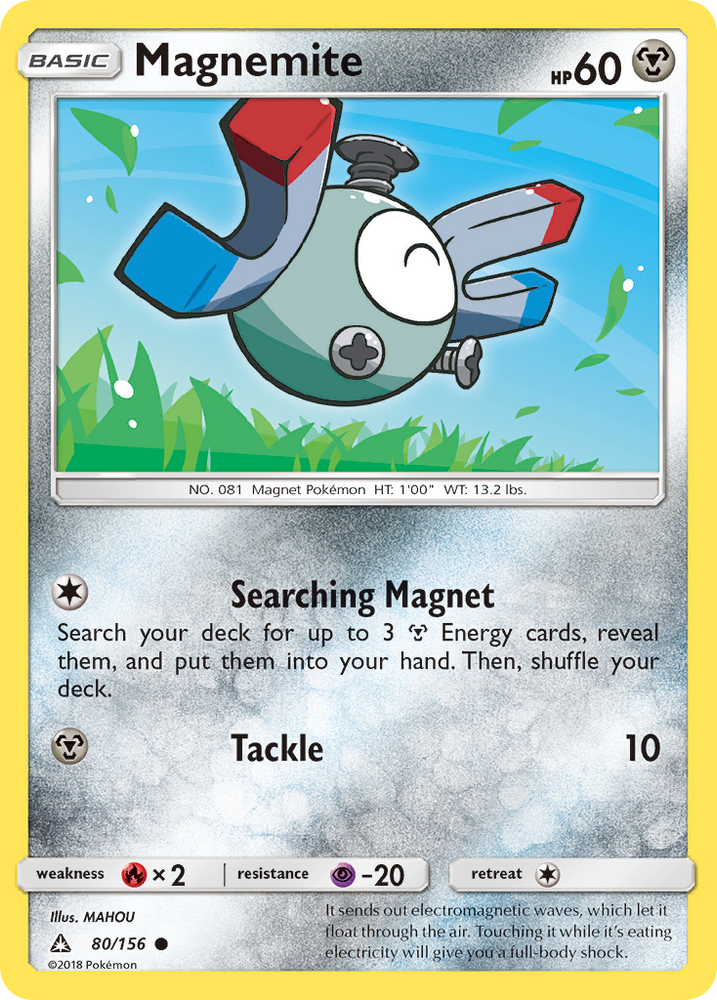 Pokemon | Magnemite (80/156) [Sun & Moon: Ultra Prism] | The Nerd Merchant