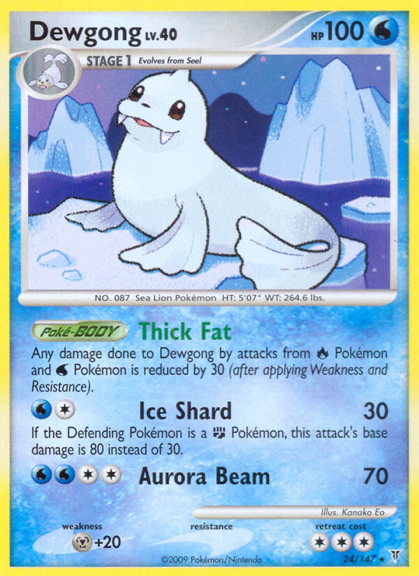 Pokemon | Dewgong (24/147) [Platinum: Supreme Victors] | The Nerd Merchant