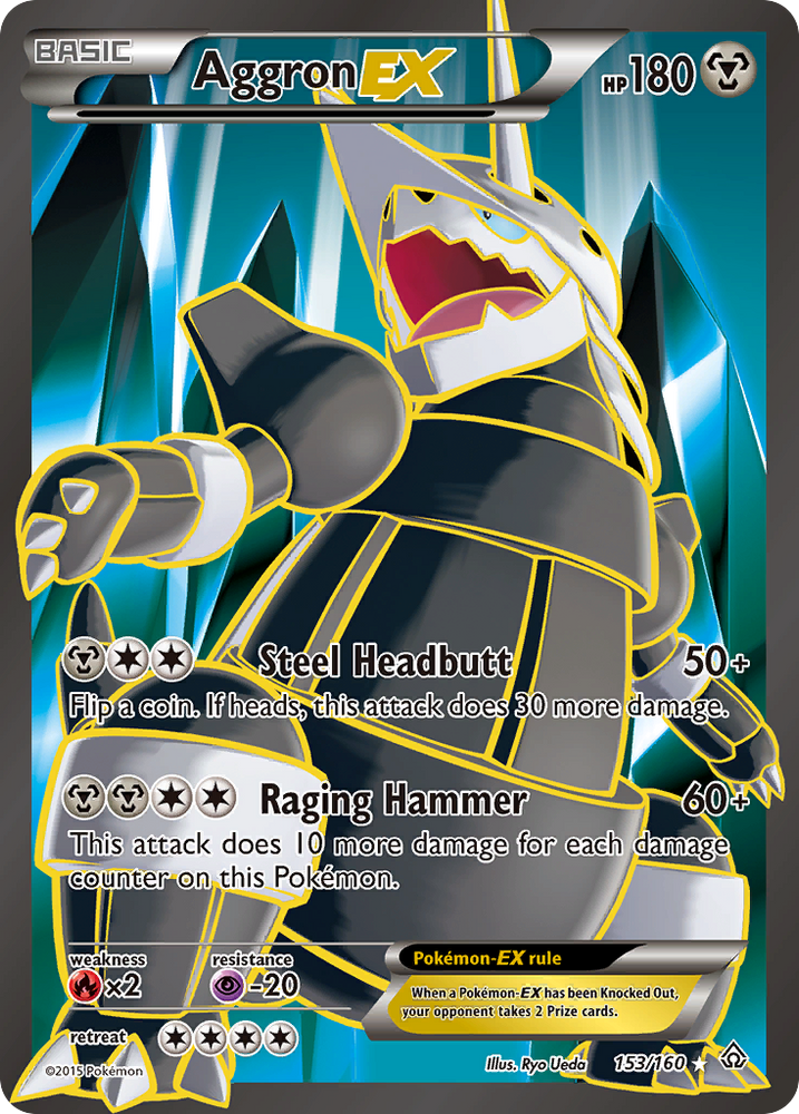 Pokemon | Aggron EX (153/160) [XY: Primal Clash] | The Nerd Merchant