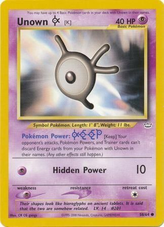 Pokemon | Unown [K] (58/64) [Neo Revelation Unlimited] | The Nerd Merchant