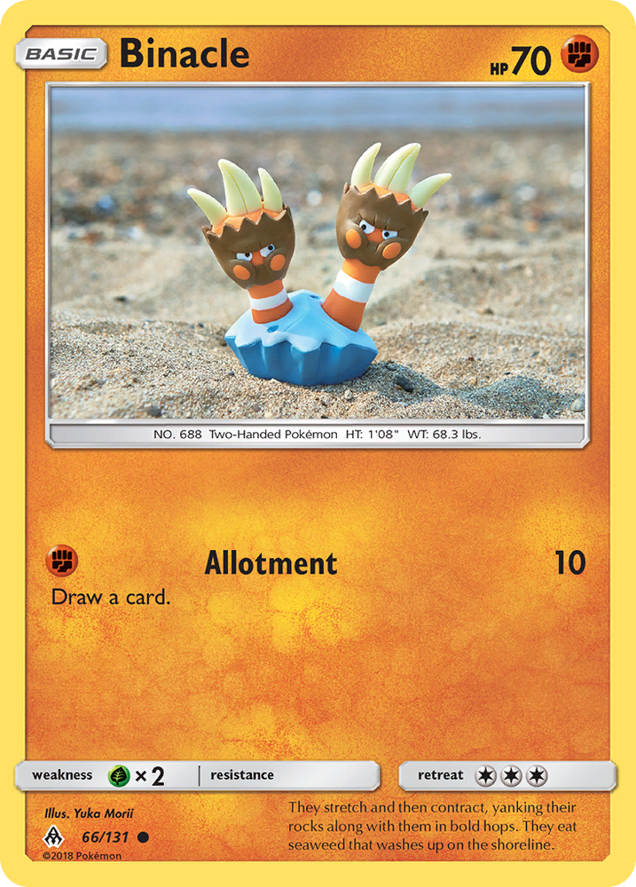 Pokemon | Binacle (66/131) [Sun & Moon: Forbidden Light] | The Nerd Merchant