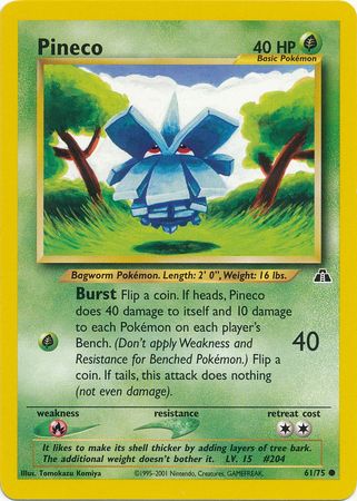 Pokemon | Pineco (61/75) [Neo Discovery Unlimited] | The Nerd Merchant