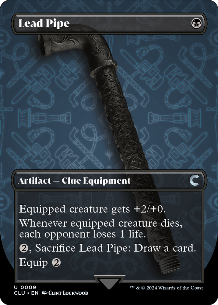 Magic | Lead Pipe (Borderless) [Ravnica: Clue Edition] | The Nerd Merchant
