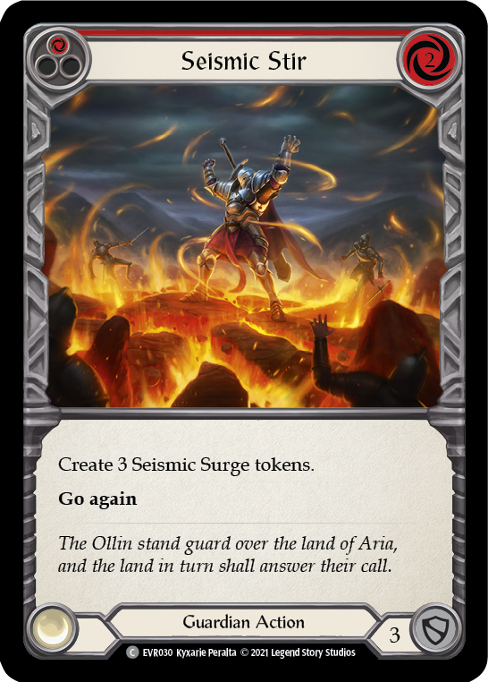 Flesh and Blood TCG | Seismic Stir (Red) [EVR030] (Everfest)  1st Edition Normal | The Nerd Merchant