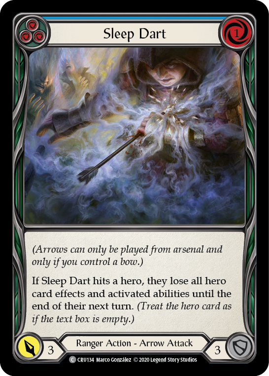 Flesh and Blood TCG | Sleep Dart (Blue) [CRU134] (Crucible of War)  1st Edition Normal | The Nerd Merchant