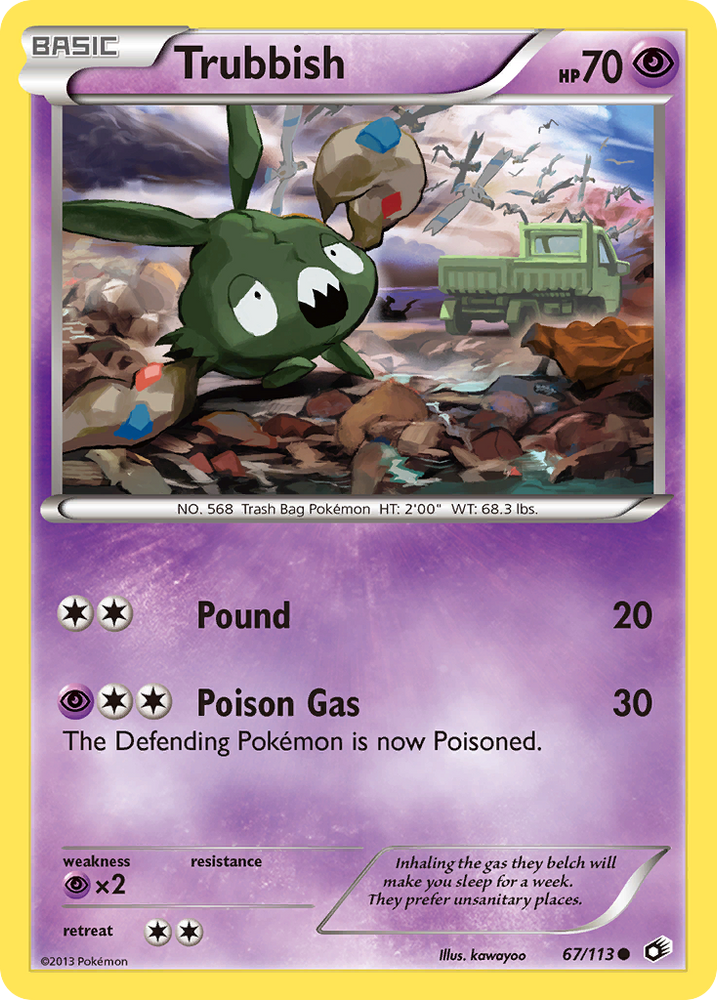 Pokemon | Trubbish (67/113) [Black & White: Legendary Treasures] | The Nerd Merchant