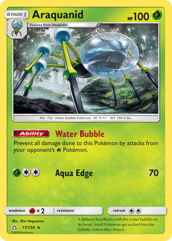 Pokemon | Araquanid (17/156) [Sun & Moon: Ultra Prism] | The Nerd Merchant
