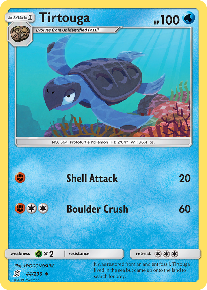 Pokemon | Tirtouga (44/236) [Sun & Moon: Unified Minds] | The Nerd Merchant