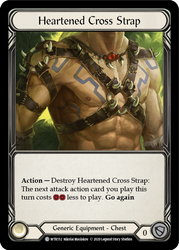 Flesh and Blood TCG | Heartened Cross Strap [U-WTR152] (Welcome to Rathe Unlimited)  Unlimited Rainbow Foil | The Nerd Merchant